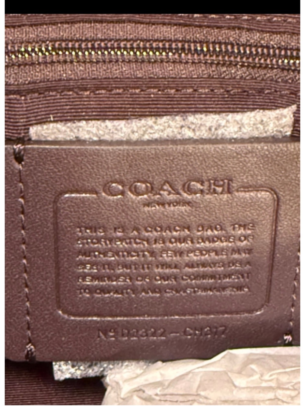 NEW Coach Rowan Satchel Light Raspberry Multi Crossgrain Leather CH317 | NWOT - Picture 8 of 8